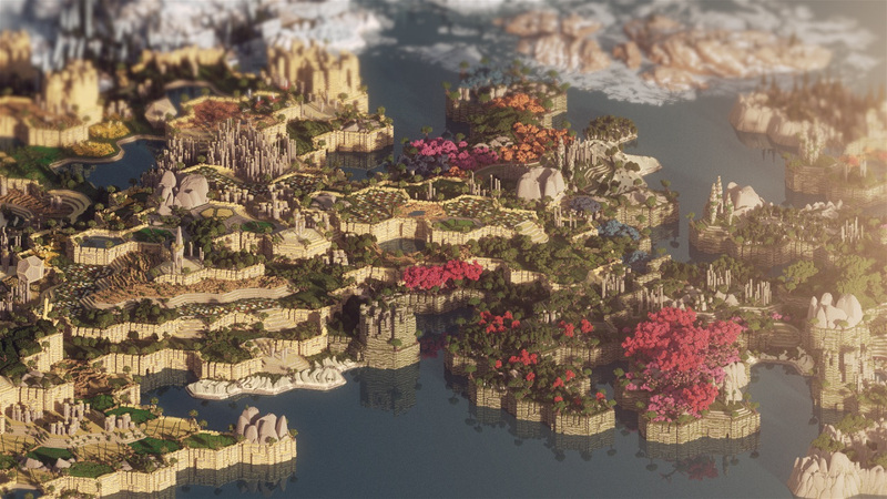 Illustration for article titled Hicieron falta 400 horas para acabar de construir uno de los mapas más hermosos de Minecraft